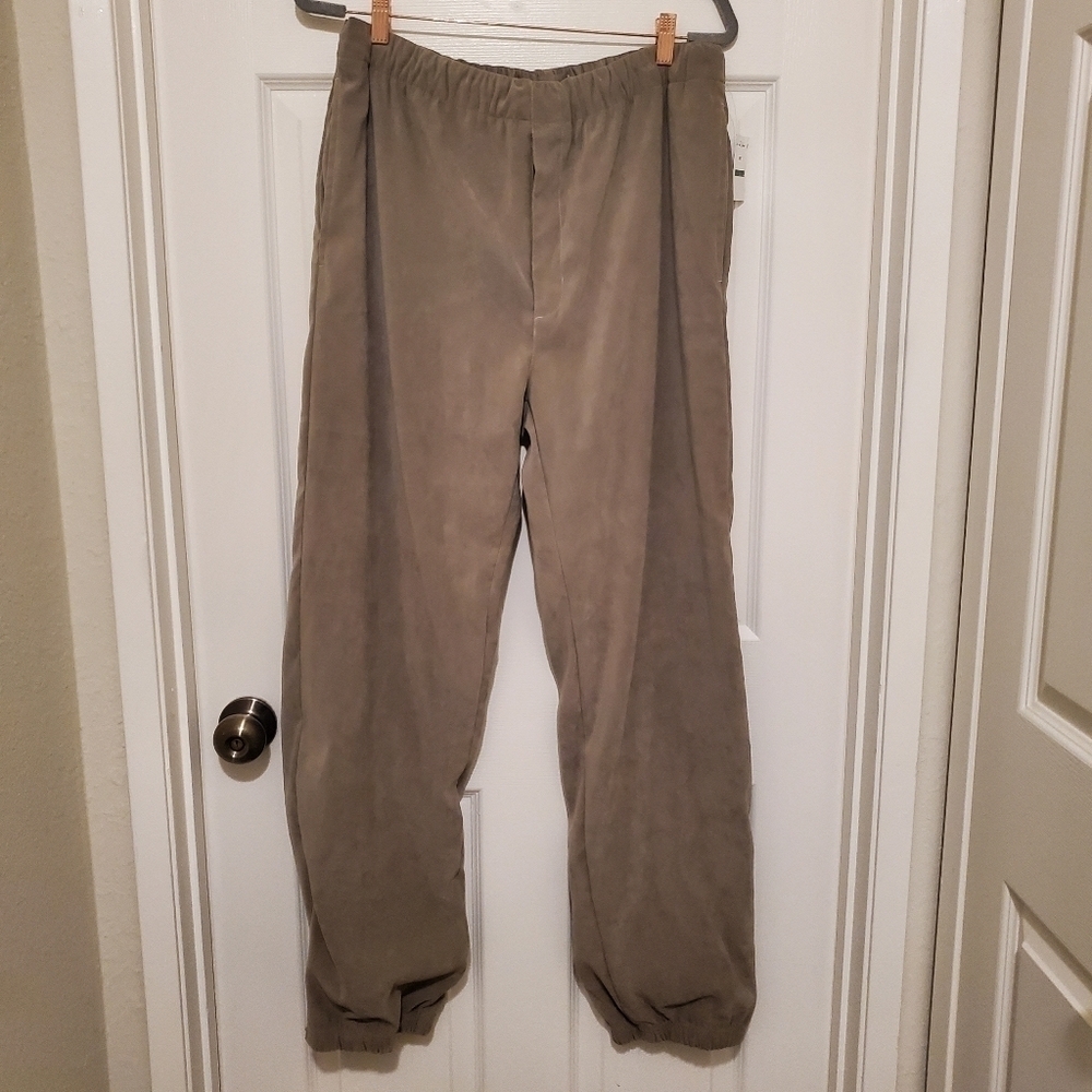Weatherproof Performance Stretch Waist Men's L Tan Lined Pants